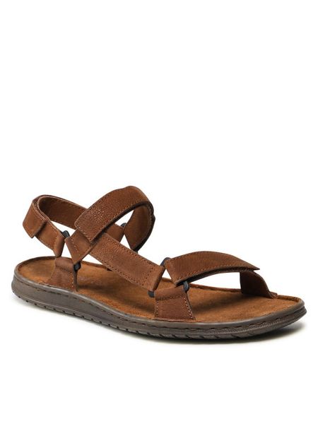 Lasocki Sandały MI08-BLOEMAN-95 Brązowy. Brązowe sandały męskie Lasocki, bez wzorów, z nubiku, bez zapięcia. Za 139.99 zł.