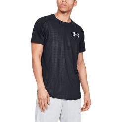 Under Armour MK-1 Emboss Koszulka Czarny. Czarne t-shirty męskie Under Armour, l, bez wzorów, z elastanu, bez kołnierzyka, bez ramiączek. Za 188.95 zł.