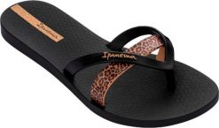 Ipanema Klapki japonki damskie Ipanema Kirei Chic czarno-beżowe 83673-BN982 39. Brązowe klapki damskie Ipanema, bez wzorów, sportowe, bez obcasa, bez zapięcia. Za 96.73 zł.