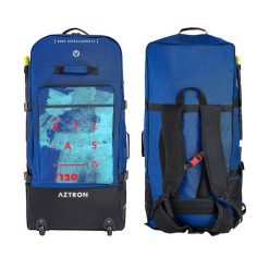 Plecak/torba na kółkach na sup kajak Aztron Altas Roller Bag 120l. Niebieskie plecaki męskie AZTRON, bez wzorów, z nylonu, sportowe. Za 429.00 zł.