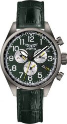 Zegarek Aviator Zegarek męski Aviator V.2.25.7.171.4 zielony. Zielone zegarki męskie AVIATOR, bez wzorów. Za 2,590.00 zł.