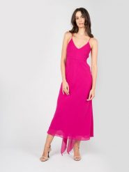 Patrizia Pepe Sukienka | 8A1214/AD08 | Kobieta | Różowy. Czerwone sukienki damskie Patrizia Pepe, na co dzień, uniwersalny, bez wzorów, z poliesteru, eleganckie, bez kołnierzyka, bez ramiączek, dopasowane. W wyprzedaży za 549.00 zł.
