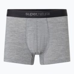 Bokserki termoaktywne męskie super.natural Tundra 175. Szare bokserki męskie super.natural, bez wzorów, z materiału. Za 221.45 zł.