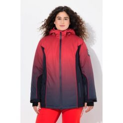 Damskie Kurtka sportowa dradientowa wodoodporna osłona przeciwśnieżna. Niebieskie kurtki sportowe damskie Ulla Popken, na zimę, plus size, bez wzorów, z elastanu, bez ramiączek, bez kaptura, narciarskie. Za 879.99 zł.