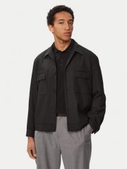 HUGO Kurtka koszulowa Juliano243F1 50555258 Czarny Regular Fit. Czarne kurtki męskie Hugo, m, bez wzorów, z syntetyku, bez kaptura. Za 1,213.99 zł.