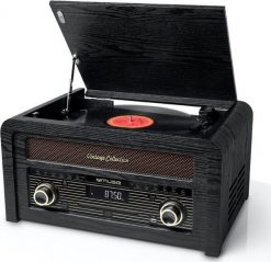 Radio Muse Turntable micro system MT-115W USB port, Bluetooth, CD player, Wireless connection, AUX in, FM radio. Radia Muse. Za 600.08 zł.