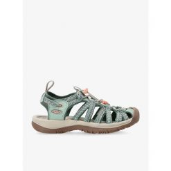 Sandały turystyczne damskie Keen Whisper. Czarne sandały damskie Keen, bez wzorów, bez obcasa, bez zapięcia. Za 339.99 zł.
