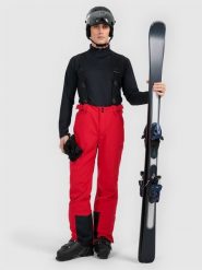 4F Spodnie narciarskie membrana 5000 męskie - czerwone S. Czerwone spodnie sportowe męskie 4F, m, bez wzorów, z materiału, narciarskie. Za 299.99 zł.