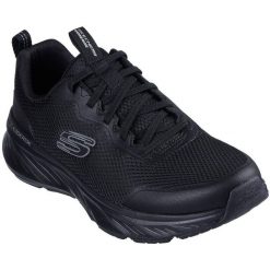 Buty sportowe męskie Skechers Edgeride Rekze. Czarne buty sportowe męskie Skechers, bez wzorów, z materiału, bez zapięcia. Za 279.99 zł.