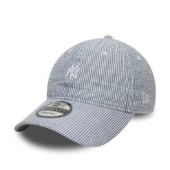 Czapka baseballowa 9Twenty New York Yankees New Era MLB. Niebieskie czapki damskie New Era, bez wzorów, z materiału, klasyczne. Za 176.50 zł.