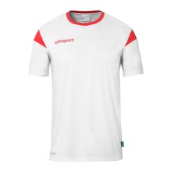 Koszulka Uhlsport Squad 27. Białe koszulki sportowe męskie Uhlsport, l, bez wzorów, bez ramiączek, do piłki nożnej. Za 122.50 zł.