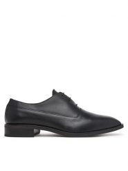 Calvin Klein Półbuty Slim Ess Oxford Lth HM0HM02274 Czarny. Czarne buty wizytowe męskie Calvin Klein, bez wzorów, ze skóry, bez obcasa, bez zapięcia. Za 649.99 zł.
