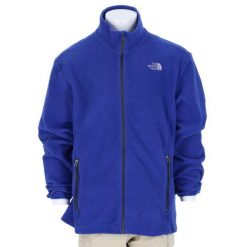 Męska retro niebieska polarowa kurtka TNF. Niebieskie kurtki męskie The North Face, l, bez wzorów, z polaru, retro, bez kaptura. Za 170.36 zł.