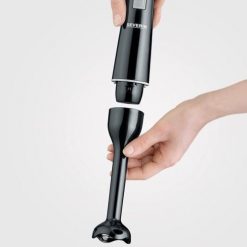 SEVERIN BLENDER RĘCZNY CZARNY, TURBO, OBROTY 13000 OBR./ MIN, 100% WOLNY OD BPA, ERGONOMICZNE WZORNICTWO, MOC 170W SM3770. Czarne blendery SEVERIN. Za 83.99 zł.