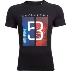 T-shirt męski TSM608 - głęboka czerń - Outhorn. T-shirty męskie Outhorn, m, bez wzorów, z bawełny, bez kołnierzyka, bez ramiączek. W wyprzedaży za 29.99 zł.