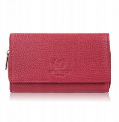 Paolo Peruzzi Portfel damski duży czerwony pojemny T-138-RD. Czerwone portfele damskie Paolo Peruzzi. Za 155.19 zł.