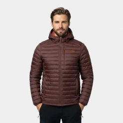 Kurtka męska puchowa Alpinus Kiruna. Niebieskie kurtki męskie Alpinus, na jesień, m, bez wzorów, z materiału, biznesowe, z kapturem. Za 399.00 zł.