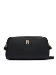 Tommy Hilfiger Torebka Th Grace Camera Bag AW0AW18863 Czarny. Czarne listonoszki damskie Tommy Hilfiger, bez wzorów, ze skóry, bez dodatków. Za 449.99 zł.