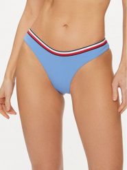 Tommy Hilfiger Dół od bikini UW0UW05293 Niebieski. Niebieskie bikini Tommy Hilfiger, bez wzorów, z syntetyku. Za 219.99 zł.