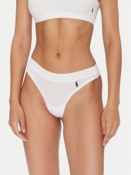 Polo Ralph Lauren Stringi 4P0511 Biały. Białe majtki damskie Polo Ralph Lauren, z bawełny. Za 119.99 zł.