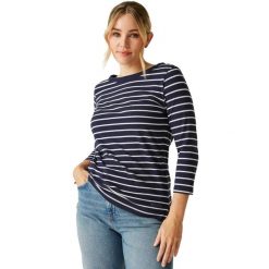 T-shirt Damski W Paski Baylette II. Białe t-shirty damskie Regatta, xl, bez wzorów, z bawełny, bez kołnierzyka, bez ramiączek. Za 92.99 zł.