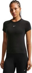 Nike Koszulka damska Nike Sportswear Chill Knit czarna FV5508 010 XL. Czarne bluzki damskie Nike, xl, bez wzorów, bez kołnierzyka, bez ramiączek. Za 140.38 zł.