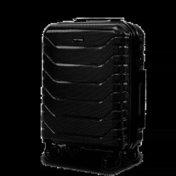 Walizka kabinowa Wings CRAKE 20" BLACK. Czarne walizki damskie Wings, bez wzorów, z materiału, duże. Za 160.93 zł.