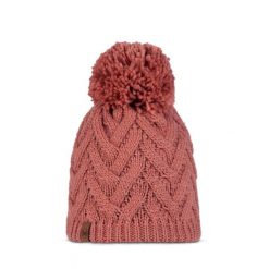 Czapka dzianinowa i polarowa dla kobiet Buff Caryn. Czerwone czapki damskie Buff, na zimę, bez wzorów, z dzianiny, eleganckie. Za 142.30 zł.