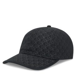 Czapka z daszkiem Calvin Klein. Czarne czapki damskie Calvin Klein, bez wzorów. Za 189.99 zł.