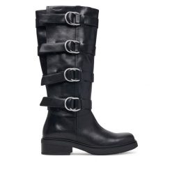 Kozaki Vagabond Shoemakers. Czarne kozaki damskie Vagabond Shoemakers, bez wzorów, bez obcasa, na płaskiej podeszwie, bez zapięcia. Za 1,519.00 zł.