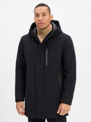 Strellson Kurtka - Flex Cross Parka Mężczyźni czarny, 58. Czarne parki męskie Strellson, m, bez wzorów, z syntetyku, bez kołnierzyka. Za 1,099.95 zł.