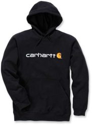 Bluza Carhartt Signature Logo Midweight Black. Czarne bluzy męskie Visent, m, bez wzorów, bez ramiączek, bez kaptura. Za 265.11 zł.