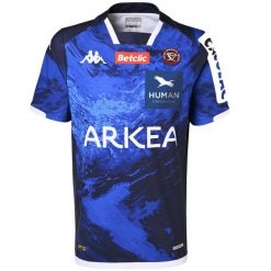Trzecia koszulka Union Bordeaux-Bègles Kombat Pro 2023/24. Białe bluzki damskie Kappa, bez wzorów, sportowe, bez kołnierzyka, bez ramiączek. Za 615.00 zł.