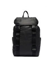 Calvin Klein Plecak Rubberized Flap Backpack LV04D3479G Czarny. Czarne plecaki męskie Calvin Klein, bez wzorów, ze skóry. Za 649.99 zł.