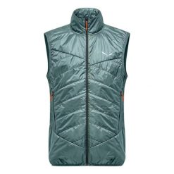 Kurtka puchowa bez rękawów Salewa Ortles Hyb Twr. Niebieskie kurtki męskie Salewa, m, bez wzorów, z puchu, bez kaptura. Za 700.50 zł.