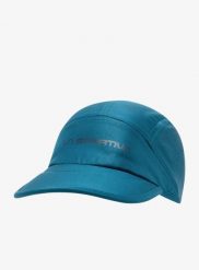 Czapka z daszkiem do biegania La Sportiva Pure Cap. Niebieskie czapki damskie La Sportiva, bez wzorów, z materiału, eleganckie. Za 142.99 zł.