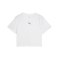 Damska krótka koszulka TAD ESSENTIALS PUMA White. Białe koszulki sportowe damskie Puma, l, bez wzorów, bez ramiączek. W wyprzedaży za 94.00 zł.