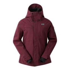 Damska Kurtka Narciarska. Fioletowe kurtki sportowe damskie Dare 2B, na zimę, bez wzorów, bez ramiączek, bez kaptura, narciarskie. Za 499.99 zł.