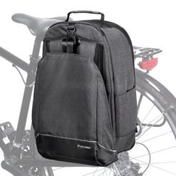 Torba rowerowa na bagażnik Wozinsky wodoodporna 40 L czarny. Czarne torby na laptopa damskie Wozinsky, bez wzorów, z materiału. Za 169.00 zł.