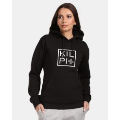 Damska bawełniana bluza z kapturem Kilpi NIKY-W. Czarne bluzy damskie Kilpi, l, bez wzorów, z bawełny, casualowe, bez ramiączek, z kapturem. Za 256.81 zł.