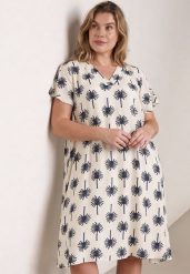 Niebieska Sukienka z Wiskozy w Palmy z Asymetrycznym Dołem Sissil. Niebieskie sukienki damskie Born2be, na co dzień, na lato, l, bez wzorów, z wiskozy, z asymetrycznym kołnierzem, bez ramiączek, midi, asymetryczne. Za 99.99 zł.