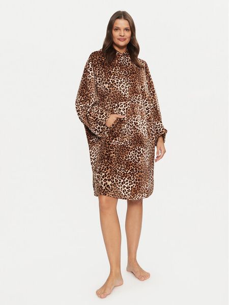 Hunkemöller Bluza 204187 Brązowy Relaxed Fit. Brązowe bluzy damskie Hunkemöller, s, bez wzorów, z syntetyku, bez ramiączek, bez kaptura. Za 99.99 zł.