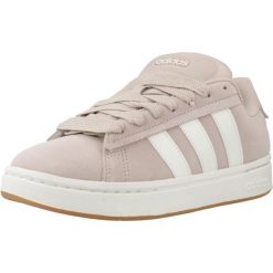 Buty ADIDAS GRAND COURT ALPHA 0 Nago. Brązowe obuwie sportowe damskie Adidas, bez wzorów, ze skóry, bez zapięcia, trekkingowe. Za 385.55 zł.