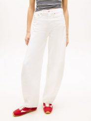 Tommy Jeans Dżinsy Kobiety Bawełna (100%) biały, 26-30. Białe jeansy damskie Tommy Jeans, na lato, bez wzorów, z bawełny. Za 329.95 zł.