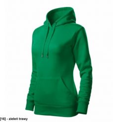 Cape Free - ADLER - Cape Free - Bluza damska, 320 g/m2, 65 % bawełna, 35 % poliester - zieleń trawy XL. Zielone bluzy damskie MALFINI, m, bez wzorów, z bawełny, bez ramiączek, bez kaptura. Za 144.49 zł.