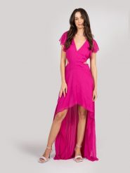Patrizia Pepe Sukienka | 8A1224/A060 | Kobieta | Różowy. Czerwone sukienki damskie Patrizia Pepe, bez wzorów, z tkaniny, eleganckie, bez kołnierzyka, bez ramiączek, mini. W wyprzedaży za 599.00 zł.