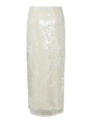 YAS Spódnica maxi Sequina 26037771 Écru Regular Fit. Spódnice damskie YAS, m, bez wzorów, z syntetyku, maxi. Za 309.99 zł.