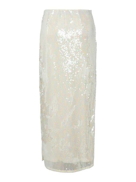 YAS Spódnica maxi Sequina 26037771 Écru Regular Fit. Spódnice damskie YAS, m, bez wzorów, z syntetyku, maxi. Za 279.99 zł.