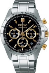 Zegarek Seiko Męski Spirit czarna tarcza 42 mm (SBTR015). Czarne zegarki męskie Seiko, bez wzorów. Za 1,093.99 zł.