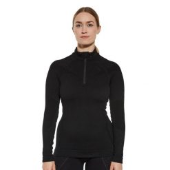 Bluza damska z krótkim ekspresem wełniana Brubeck EXTREME MERINO. Czarne bluzy damskie Brubeck, bez wzorów, z wełny, bez ramiączek, bez kaptura. Za 462.49 zł.